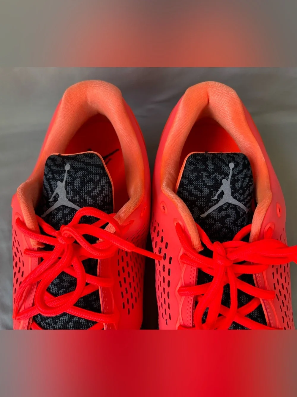 Jordan Men’s Bright Neon Orange Athletic Shoes Size 15